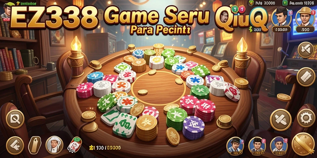 Screenshot menunjukkan gameplay QiuQiu di EZ338 yang seru.