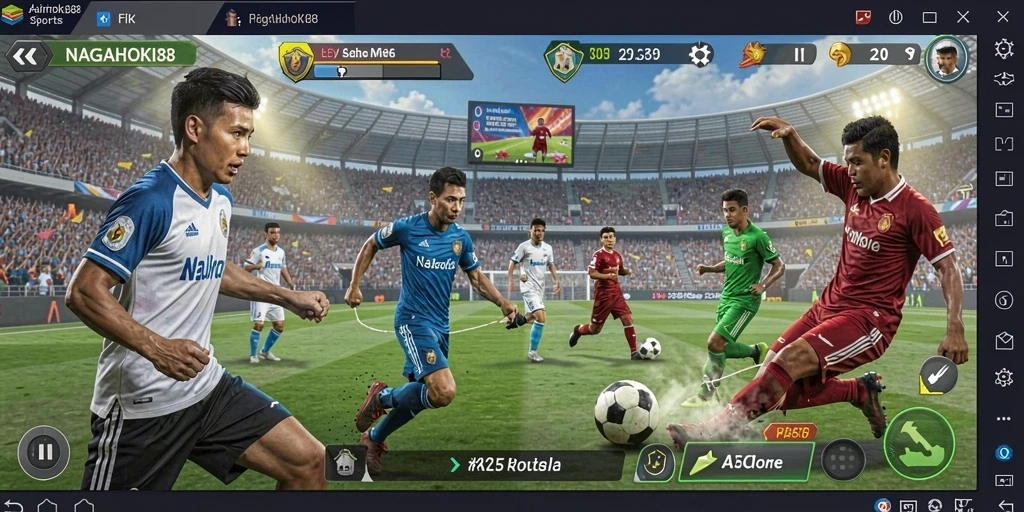 Tampilan gameplay seru di NAGAHOKI88 dengan berbagai olahraga.