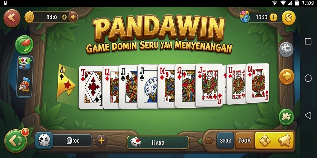Tampilan menarik dari gameplay Domino yang seru dan interaktif.