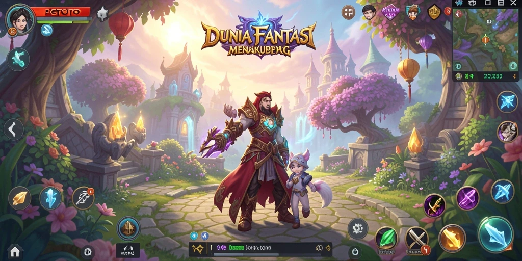 Screenshot gameplay PGTOTO yang menunjukkan pertarungan seru MMORPG.