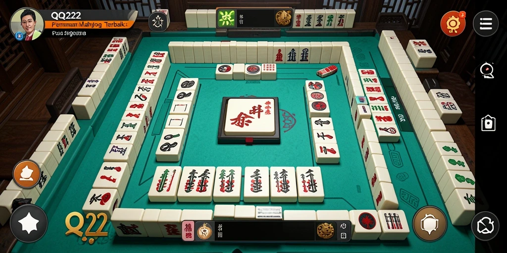 Tampilan menarik dari gameplay Mahjong di <strong>QQ222</strong>.
