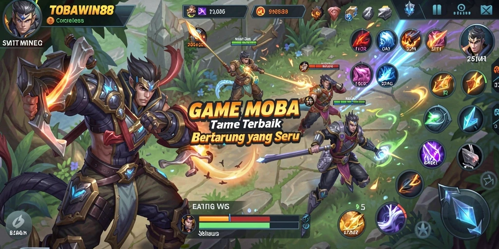 Gameplay seru di TOBAWIN88 dengan pertarungan karakter yang dinamis.